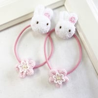 ふっくらうさこヘアゴム