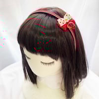 水玉いちごカチューシャ