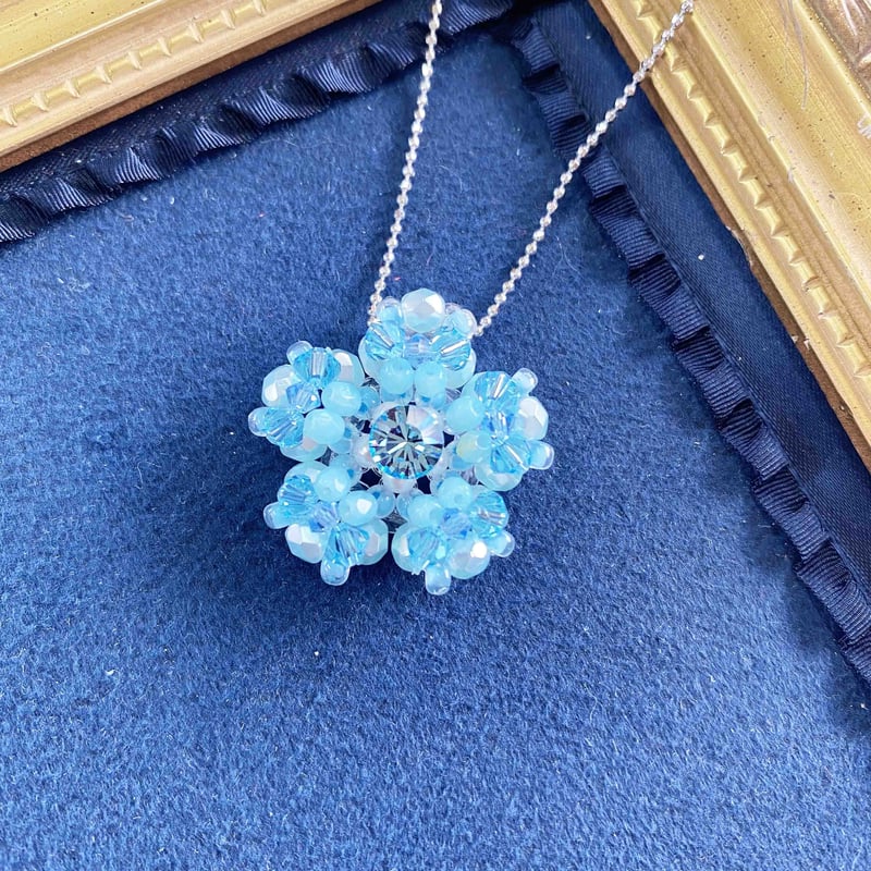 semeno ブルービーズ ネックレス