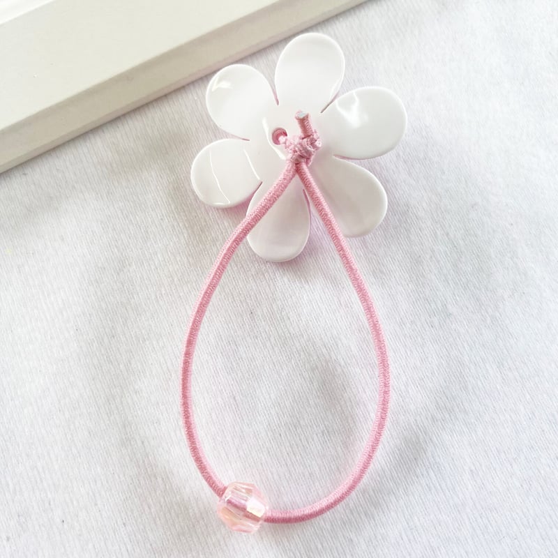 リバプリサマーヘアゴム 薄ピンク花 | SaintFarm セント・ファーム