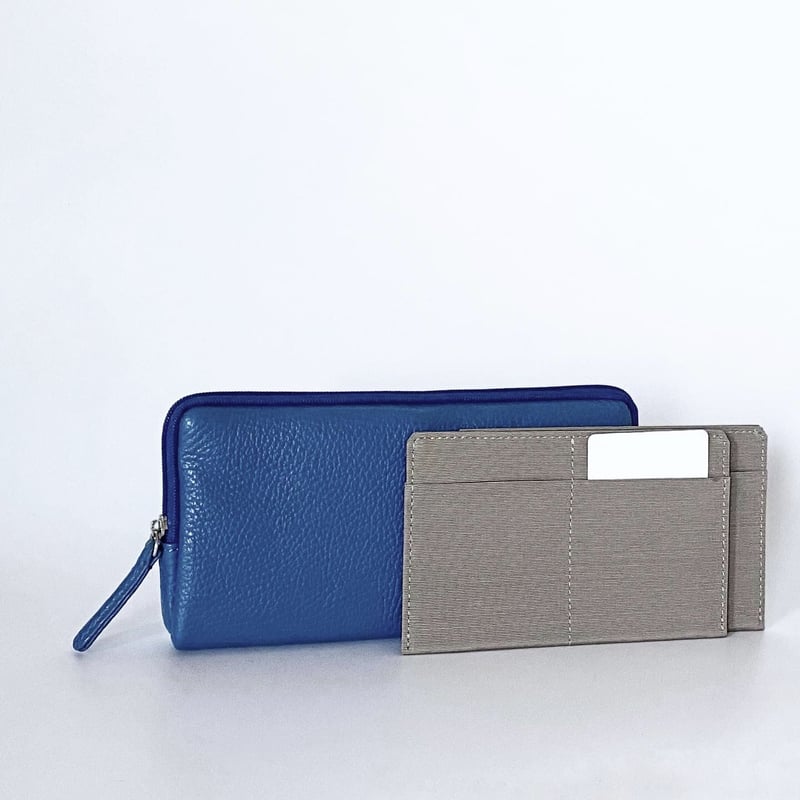 やわらかい長財布/色が選べます/ブルーグラデーション | WhiteWood やわらかい長財布/色が選べます/ブルーグラデーション | WhiteWood