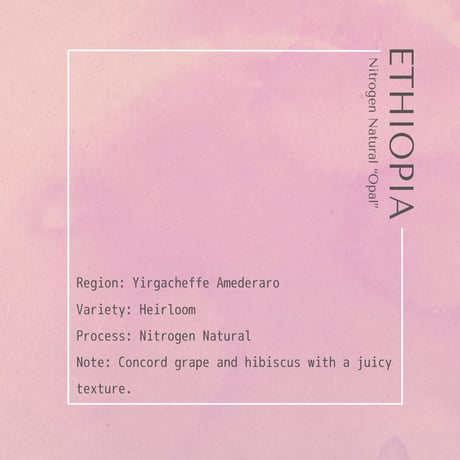 【SPECIAL】ETHIOPIA Nitrogen Natural Opal / 250g