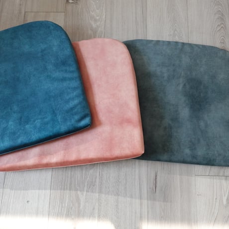 Sample Sale フランス製生地の チェアクッション シートクッション C型 チェスカチェア用  casamans Rose blush