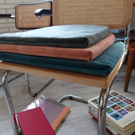 Sample Sale フランス製生地の チェアクッション シートクッション C型 チェスカチェア用  casamans Rose blush