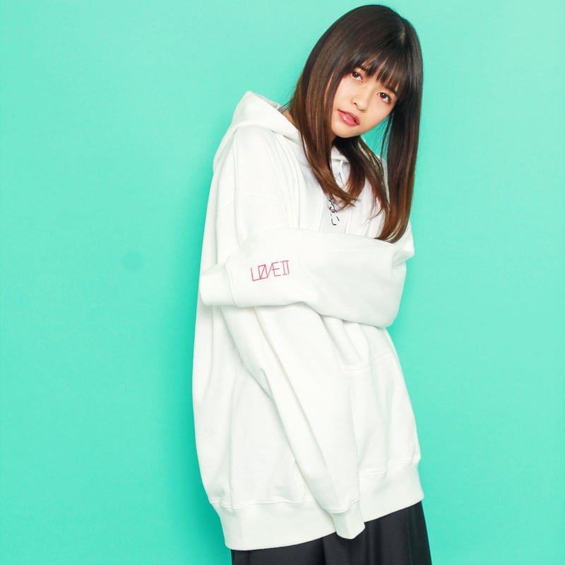 LOVE-PA01／らぶいパーカー ホワイト【XL】 | 狂愛商店
