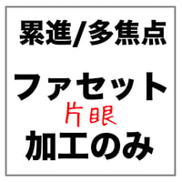 【片眼】ファセット加工ありのポイントフレーム用 累進/多焦点 メガネレンズ加工