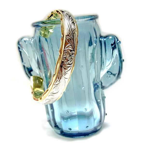 ハワイアンジュエリー バングル ゴールド スチールシルバー ホヌ