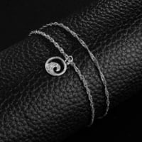 ハワイアンジュエリー アンクレット ドックタグ ハート スクロール BOX