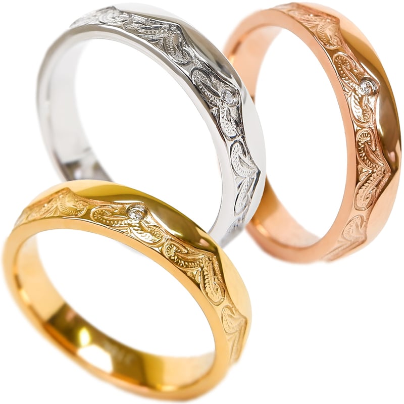 KoaNani スクロールリング 14K 5号 ピンクゴールド KoaNani スクロールリング 14K 5号 ピンクゴールド