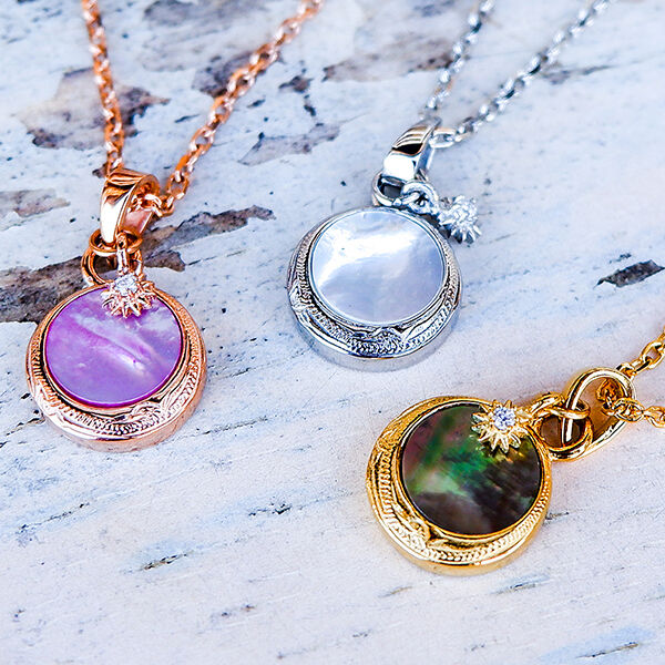 Hawaiian シェル ネックレス ハワイアンジュエリー 14kピンクゴールド