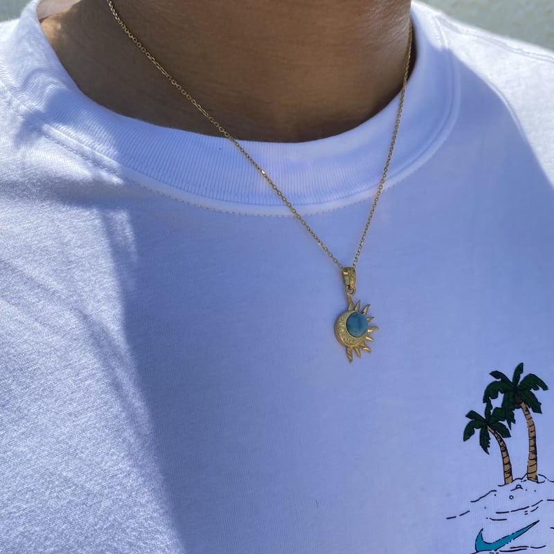 パームツリー&三日月　ネックレス2本セット　ゴールド パームツリー&三日月 ネックレス2本セット ゴールド パームツリ