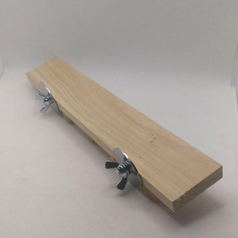 留めやすい階段止まり木（天然木：22.5cm）（TOY-13-001) | ちゃ