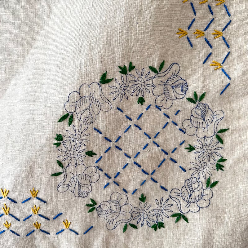 テーブルクロス/刺繍 | mememeBROCANTE