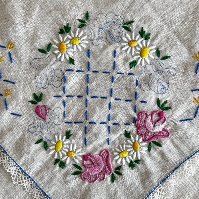 テーブルクロス/刺繍 | mememeBROCANTE