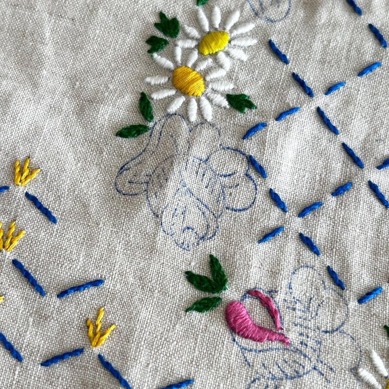 テーブルクロス/刺繍 | mememeBROCANTE