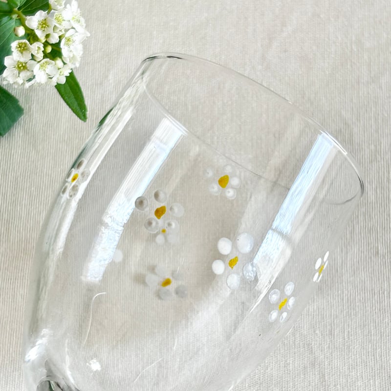 ハンドペイントグラス | mememeBROCANTE