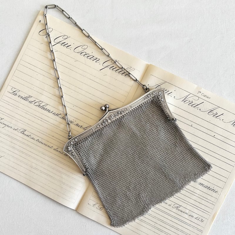 シルバーメッシュのチェーンバック | mememeBROCANTE