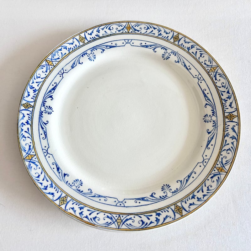 クレイユモントロー COLBERT コルベール　アンティークディナープレートB CreiletMontereau COLBERTディナー/B | mememeBROCANTE