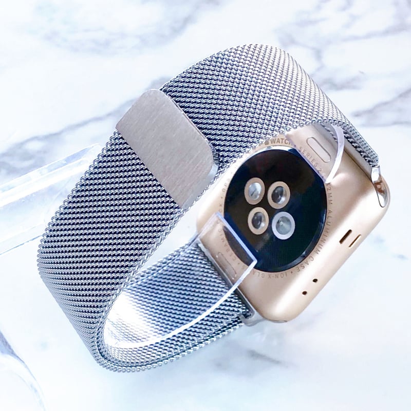 Apple Watch - アップルウォッチ ミラネーゼバンド シルバー ,41mm Apple Watch アップルウォッチ バンド ベルト ステンレス ループ ミラネーゼ