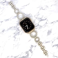 AppleWatch サークル ジルコニア ステンレスバンド ゴールド