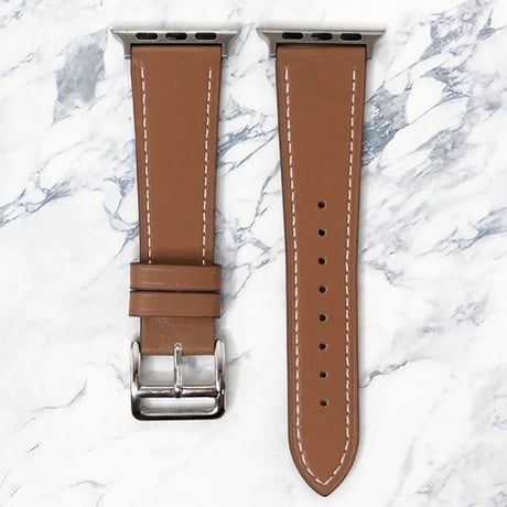 Apple Watch アップルウォッチ ブラウン レザー バンド ベルト