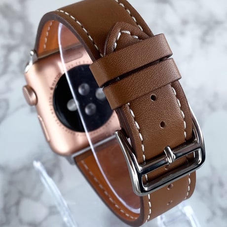 Apple Watch アップルウォッチ ブラウン レザー バンド ベルト
