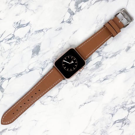 Apple Watch アップルウォッチ ブラウン レザー バンド ベルト