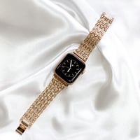 AppleWatch ジルコニアストーン  ステンレスバンド ローズゴールド