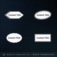 シェイプアニメーション テキスト４種 - DaVinci Resolve 19