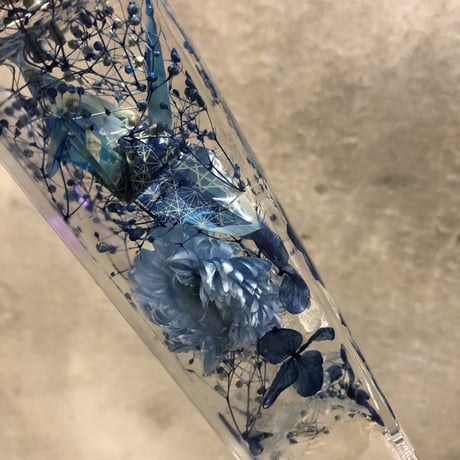 新水中花 "Liquid Plantae” 折り鶴ブルー3