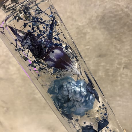 新水中花 "Liquid Plantae” 折り鶴ブルー2