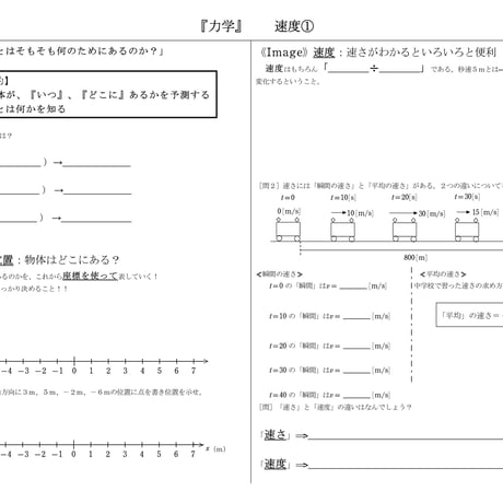 【授業プリント】力学範囲