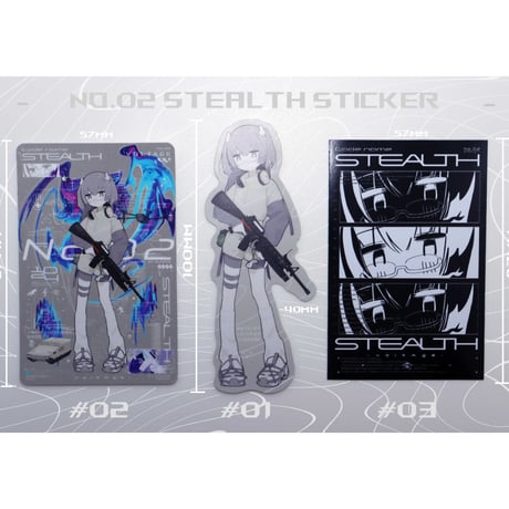 No.02 code name STEALTH　Type :Sticker〔voltAge〕