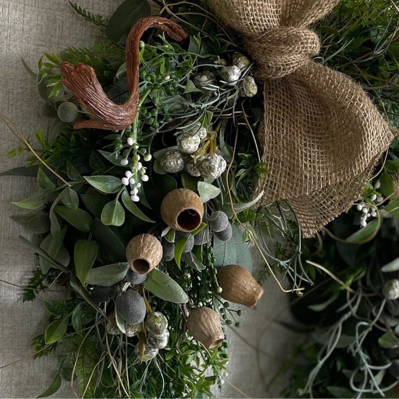 幸せを呼ぶ 馬蹄リース ( ブラウン) No.88 | green88