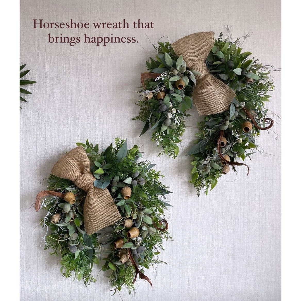対面・1day lesson『幸せを呼ぶ 馬蹄リース 』 | green88