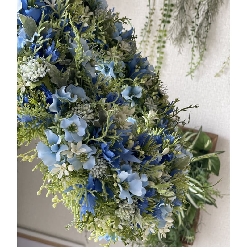 フラワー・リース 1234 造花リース 23-32 - 造花ギフトアレンジと寄せ植え│花教室