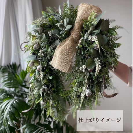 馬蹄リース花材セット No.159