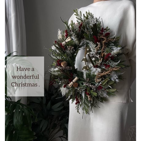 christmas 𖠰 wreath No.144