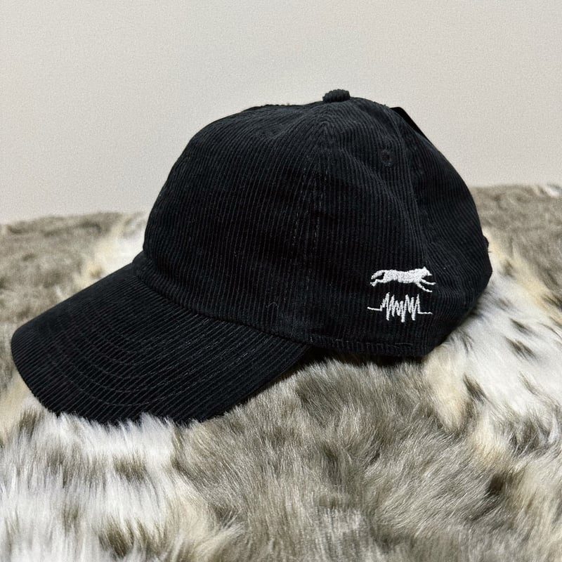 ニューハッタンコーデュロイキャップ【Wolf/Wave刺繍