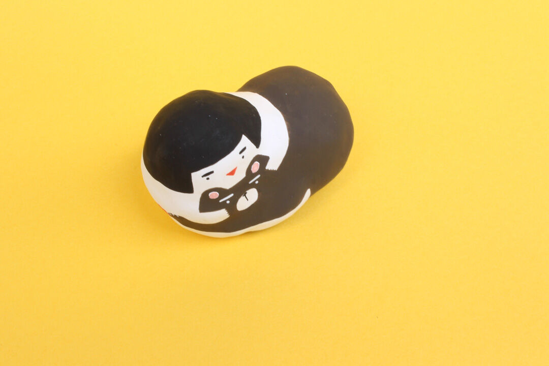 金太郎ページ ほっこり張り子・金太郎「あそぶのだ」 | harikokko