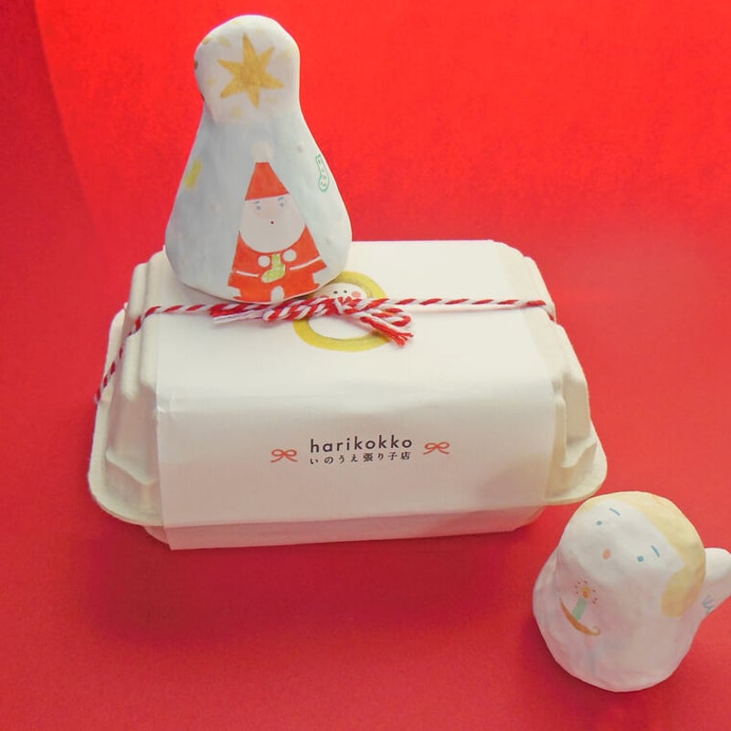 クリスマス張子「サンタとツリー」 | harikokko