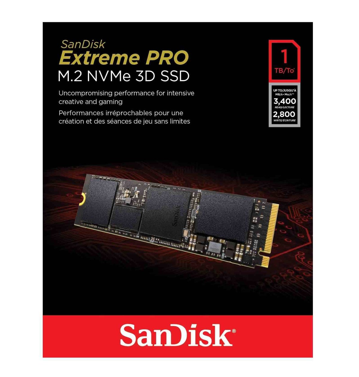 SanDisk 内蔵 SSD Extreme Pro 1TB M.2-2280 PCIe Ge SanDisk 内蔵 SSD Extreme Pro 1TB M.2-2280 PCIe Ge