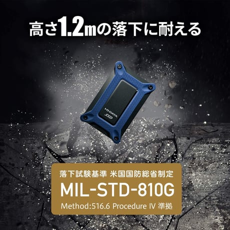 I-O DATA  ポータブルSSD 500GB SSPG-USC500NB/E