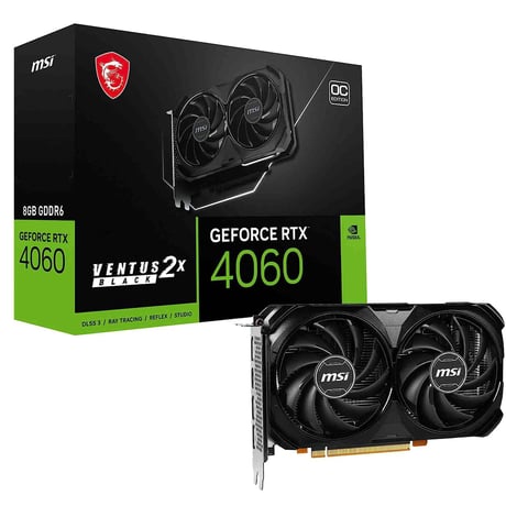 GeForce RTX 4060 VENTUS 2X BLACK 8G OC