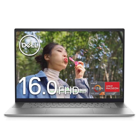 Dell Inspiron 16 ノートPC  Ryzen 7 8GB 512GB SSD 中古