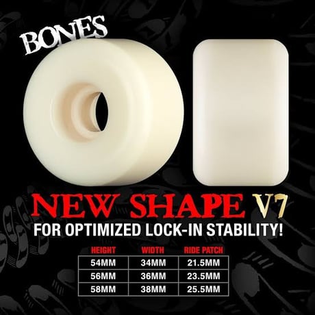 BONES WHEELS X-FORMULA "DOUBLE LOCK " 58MM 99A WIDE 38mm RIDING SURFACE 25.5mm