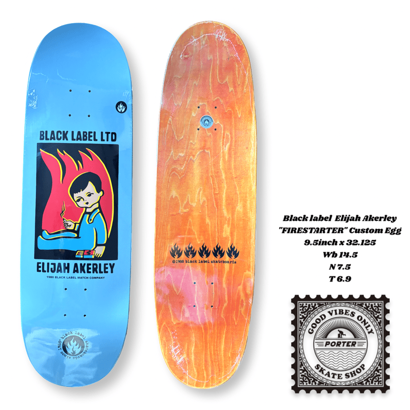 Bender）BLACK LABEL FIRE IT UP Deck Black Label Hassan Fire