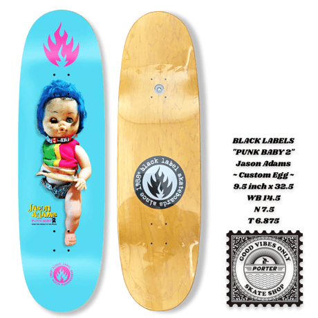 ブラックレーベルのハマン。送料無料 未使用。スケートボード