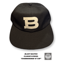 BLAST SKATES CLASSIC 6 PANEL  “EMBROIDERED 'B' CAP”