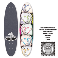 THE HEATED WHEEL "PETER HEWITT MODEL" FIBER RIDER 6 inch x 23.75 WB 13.63 N 2.37 T 3.88